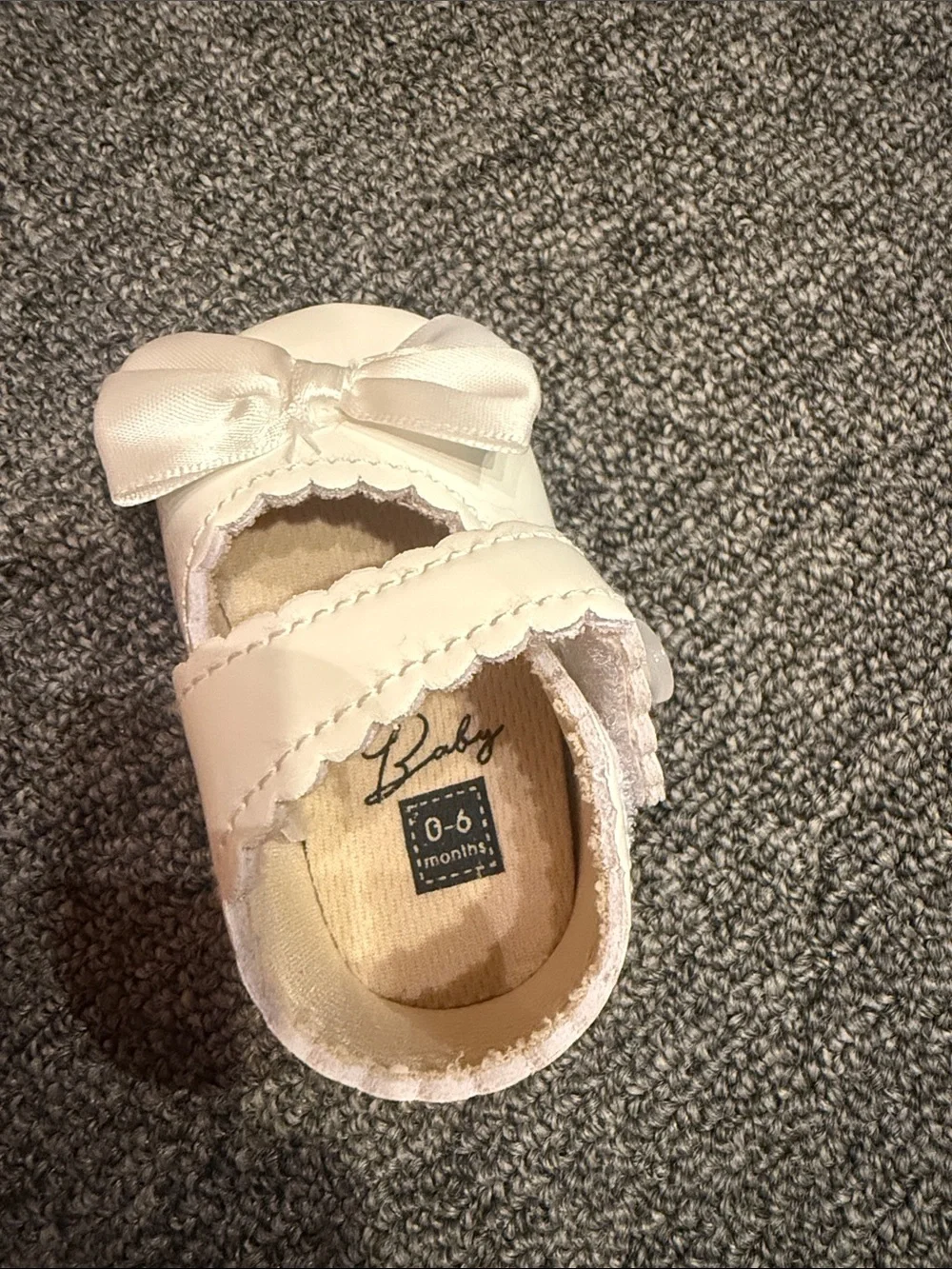 Toddler Mary Jane Bow Shoes in White